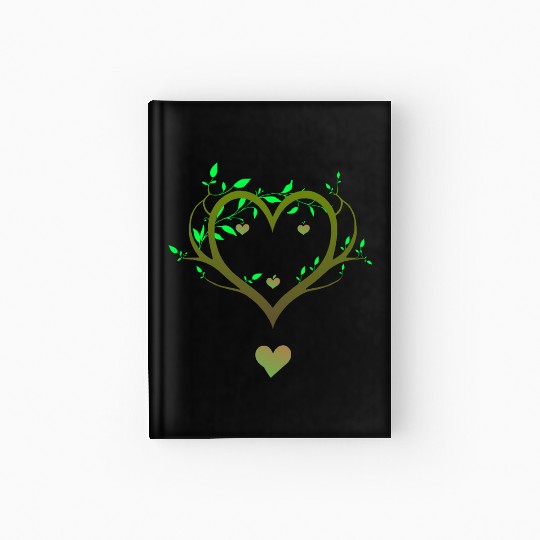 Nature Heart Tree | Green Love Botanical Art Hardcover Journal