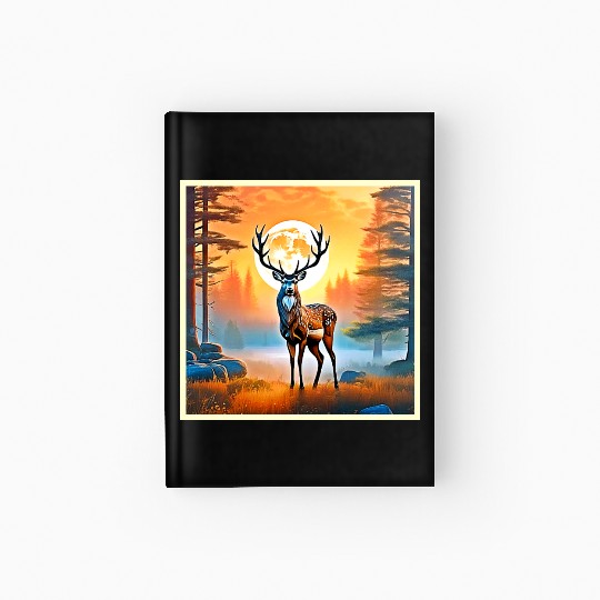 Golden Deer Twilight Peak Hardcover Journal