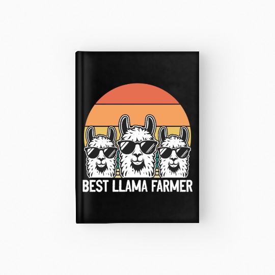 Funny Alpaca Farmer - Best Llama Farmer Hardcover Journal