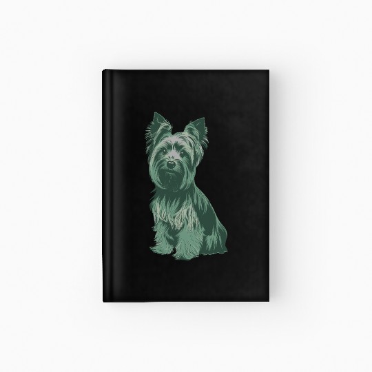 Charming Yorkshire Terrier Portrait for Dog Lovers Hardcover Journal