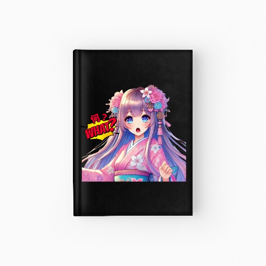 Kawaii Kimono Girl Hardcover Journal