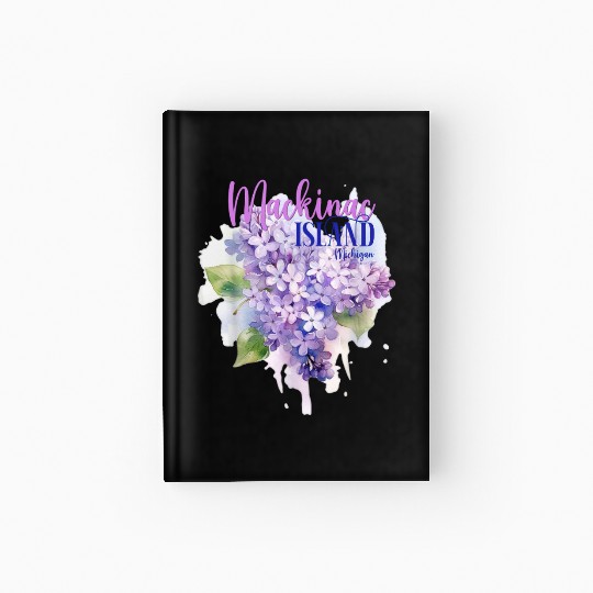 Mackinac Island Michigan Lilacs Lilac Festival Sta Hardcover Journal