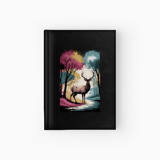 Deer in the forest 5 Hardcover Journal