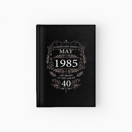 Legendary 40th Birthday Vintage 1985 Stylish Hardcover Journal