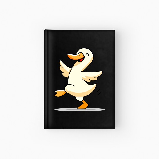 Dancing duck Hardcover Journal