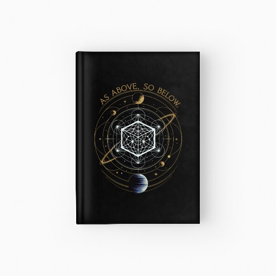 As Above, So Below - Sacred Geometry Hardcover Journal