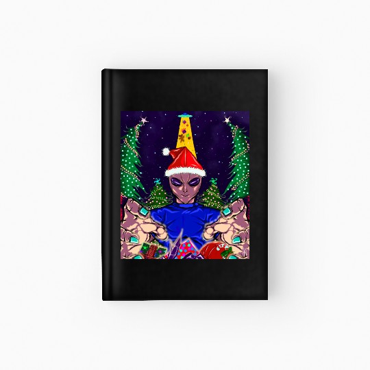 Alien Christmas Gifts Collection Time! Hardcover Journal