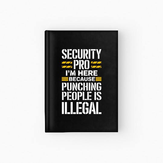 Private Security Professional Bodyguard VIP Hardcover Journal