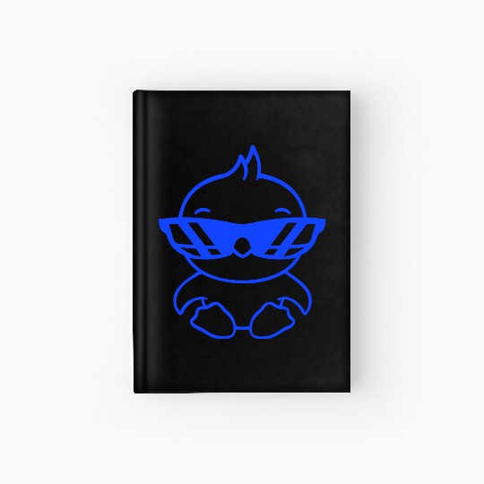 Bird Sunglasses Cool Black Glasses Coolness Duck Hardcover Journal