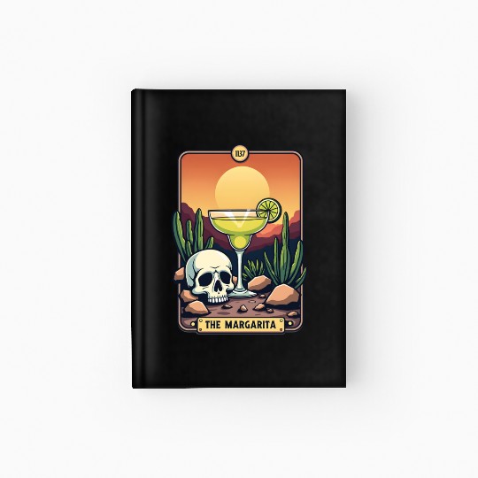Mexican Cinco De Mayo The Margarita Tarot Card Hardcover Journal