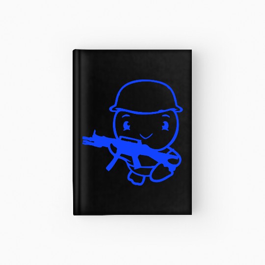 Duck Soldier Army Professional Soldier Helmet Cute Hardcover Journal