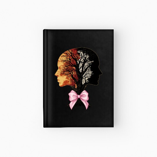 Coquette Bow Genealogy DNA Tree Family History Hardcover Journal
