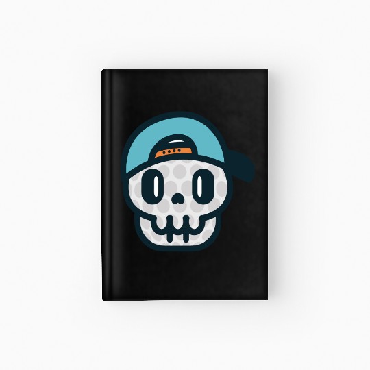 Adikt.Golf Skull Hardcover Journal