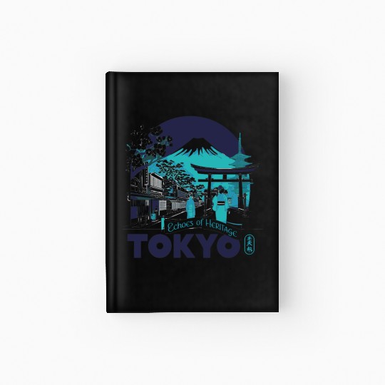 Tokyo Skyline with Mount Fuji Hardcover Journal