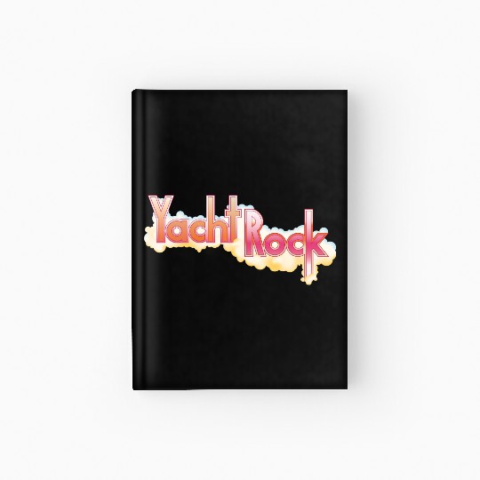 Yacht Rock Party Boat Drinking Hardcover Journal Vintage 70s