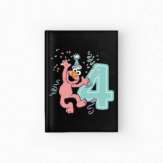 Sesame Street Birthday Design With Elmo 4 Years Hardcover Journal