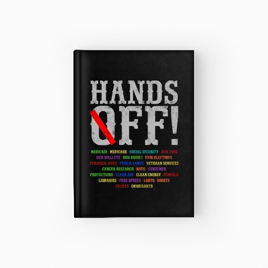 Hands Off Social Security Protest Resist Save D Hardcover Journal