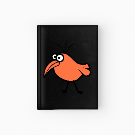 Bird looks cute funny stupid weird confused comic Hardcover Journal
