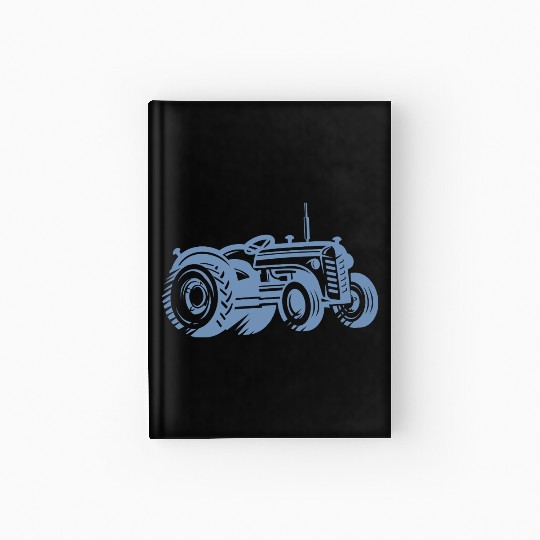Tractor Silhouette Farmer Agriculture Hardcover Journal