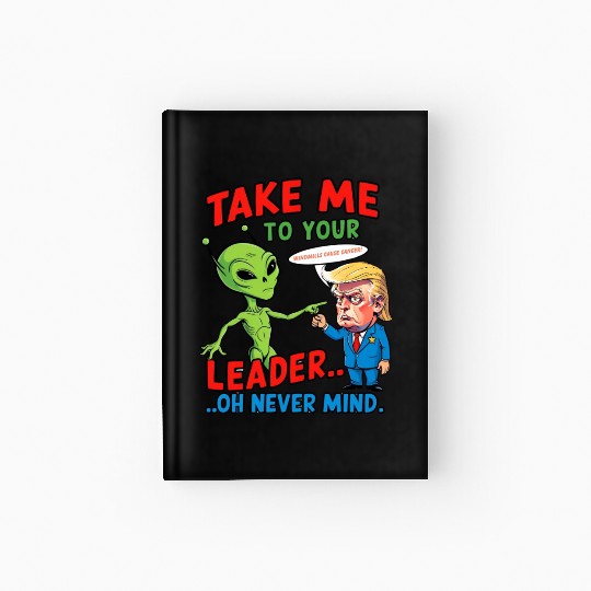 ALIEN VISIT Hardcover Journal