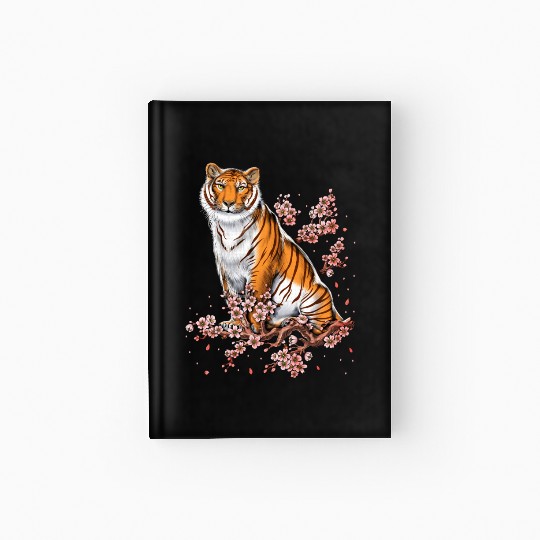 Cherry Blossom Tiger Hardcover Journal