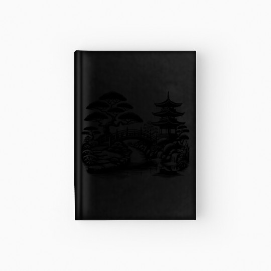 Harmonious Path To The Japanese Temple Garden Hardcover Journal