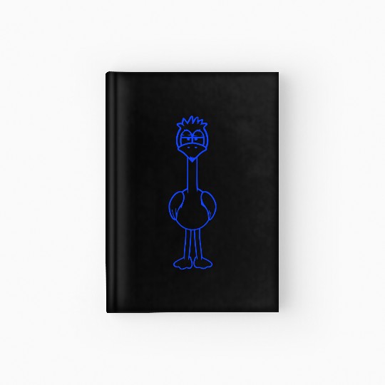Bird looks funny annoyed tired angry frustrated Hardcover Journal
