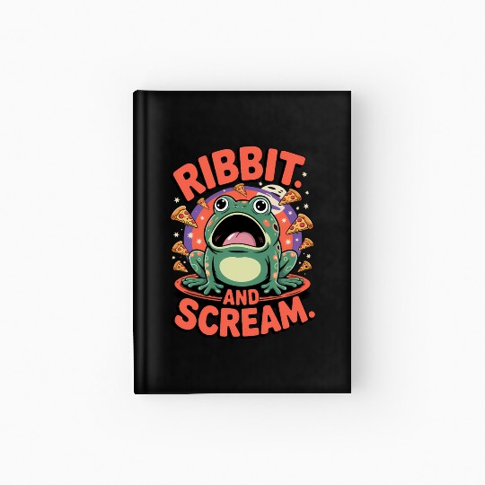 Screaming Frog Pizza Chaos Vibes Hardcover Journal