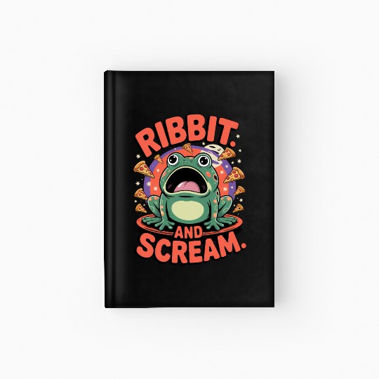 Screaming Frog Pizza Chaos Vibes Hardcover Journal