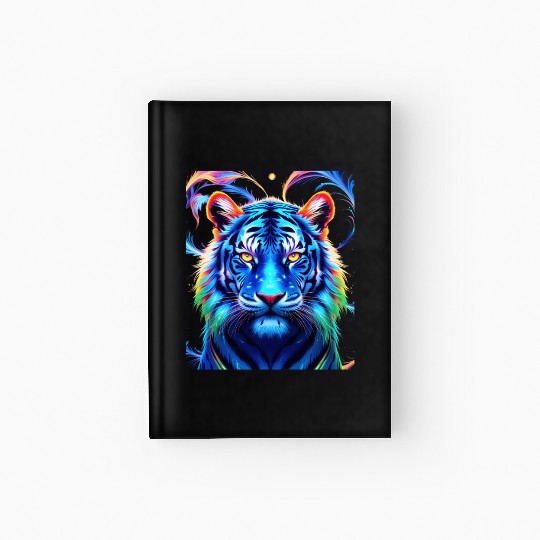 Neon Jungle: Psychedelic Tiger Hardcover Journal