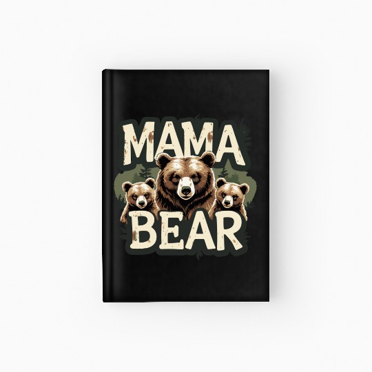 Mama Bear & Cubs Rustic Hardcover Journal for Moms