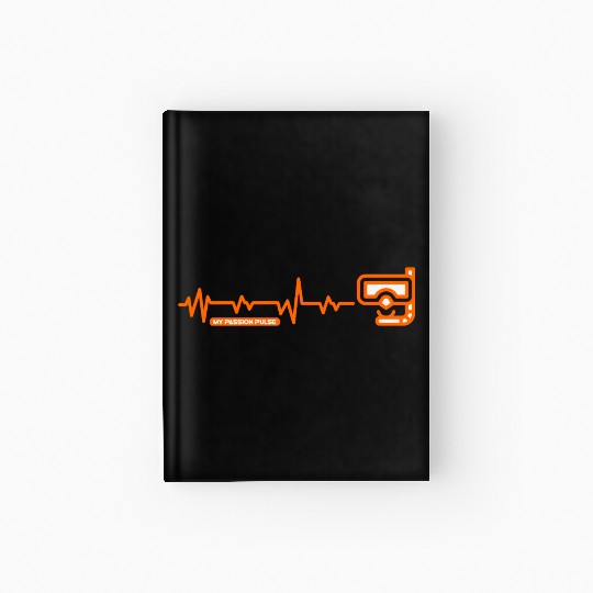Passion Pulse : Scuba Diving Hardcover Journal
