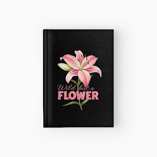 huge lily rose design Hardcover Journal