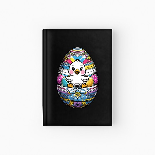 The Cute Easter egg Chick Hardcover Journal