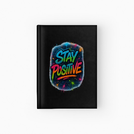 Graffiti Style Stay Positive Urban Art Hardcover Journal