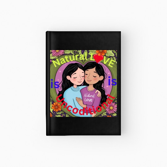Natural love is unconditional Hardcover Journal