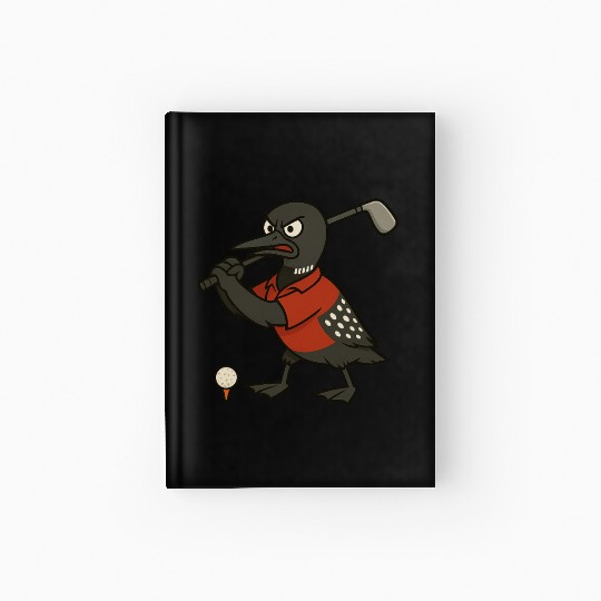 Angry Golf Loon Hardcover Journal