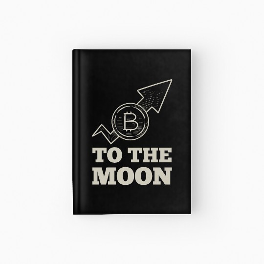 To The Moon Design Hardcover Journal