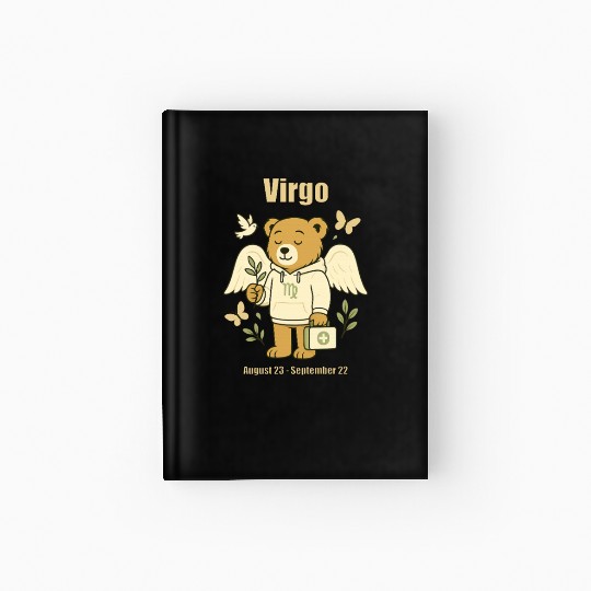Virgo Bear Hardcover Journal