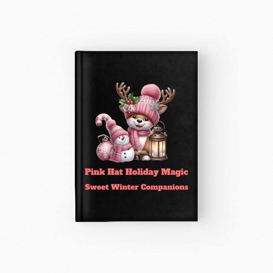 A Pink Winter Wonderland Hardcover Journal