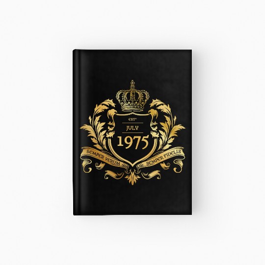 50th birthday Semper Verum - Established 08/1975 Hardcover Journal