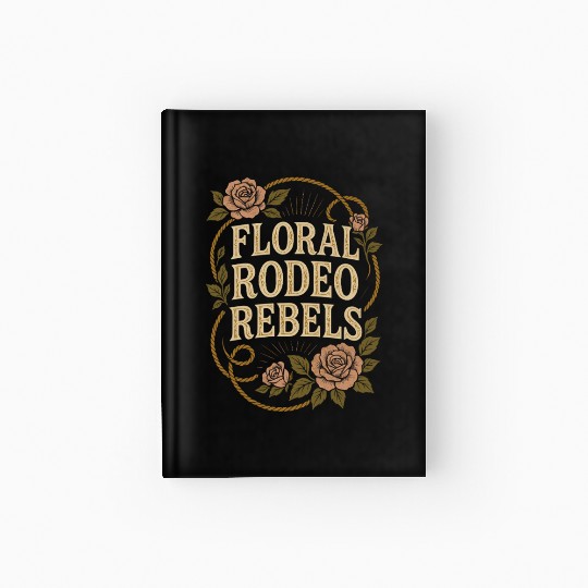 Soft Cowgirl Floral Rodeo Western Aesthetic Horse Hardcover Journal