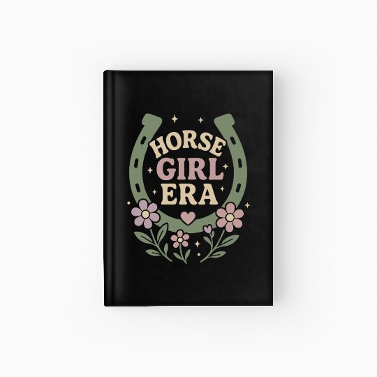 Soft Cowgirl Floral Rodeo Western Aesthetic Horse Hardcover Journal