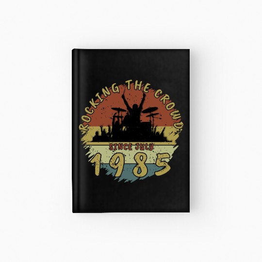 40th Birthday Rocking the crowd DRM 07/1985 Hardcover Journal