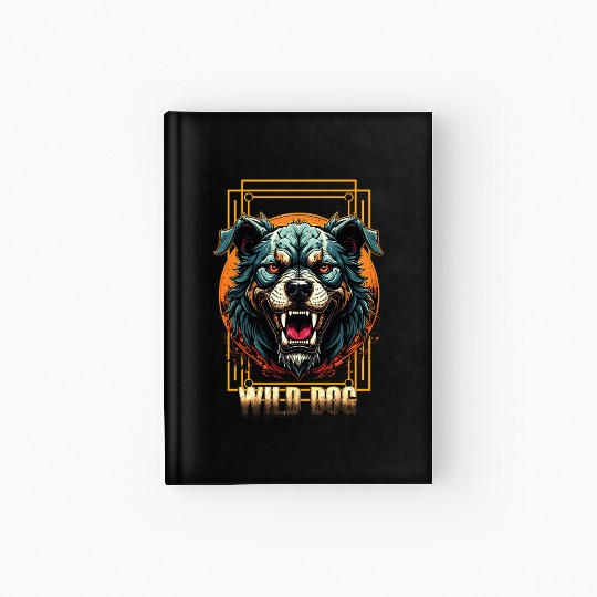 Wild Dog Hardcover Journal – Fierce Beast Graphic Hardcover Journal for Street