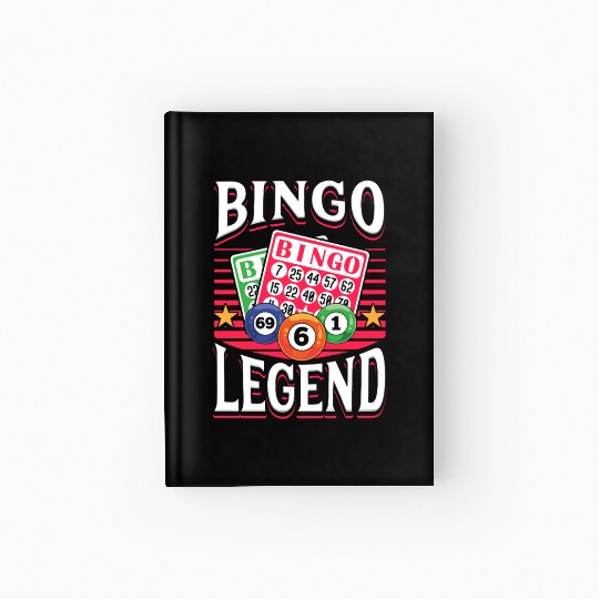 Bingo Legend Game Design Hardcover Journal