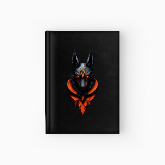 Hell Anubis – Fire-Eyed God of Death Design Hardcover Journal