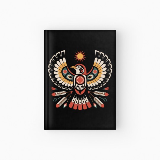Sparrow Indigenous Indian Tribal Art Native Hardcover Journal