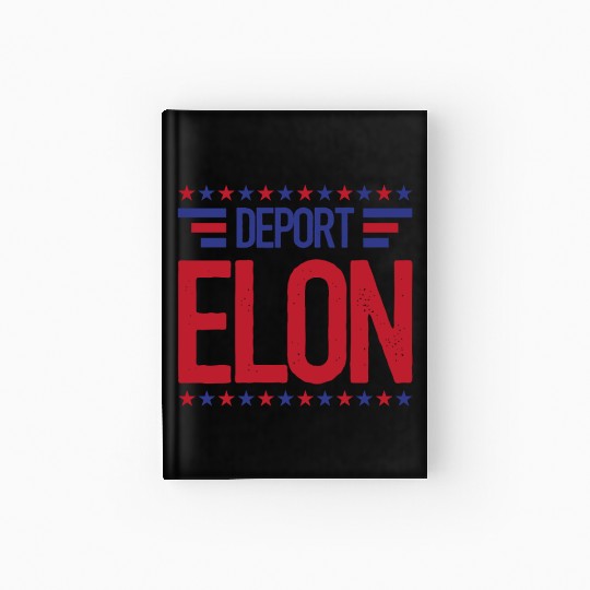Deport Elon Musk Bumper Anti Fascist Hardcover Journal