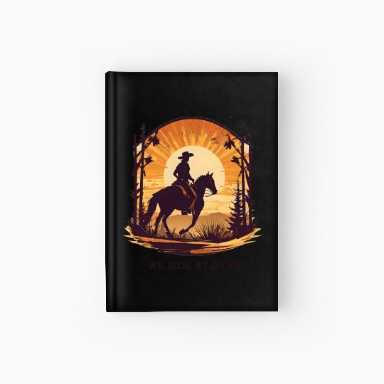 WE RIDE AT DAWN – Cowboy Spirit Edition Hardcover Journal